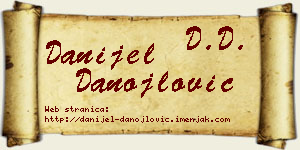 Danijel Danojlović vizit kartica